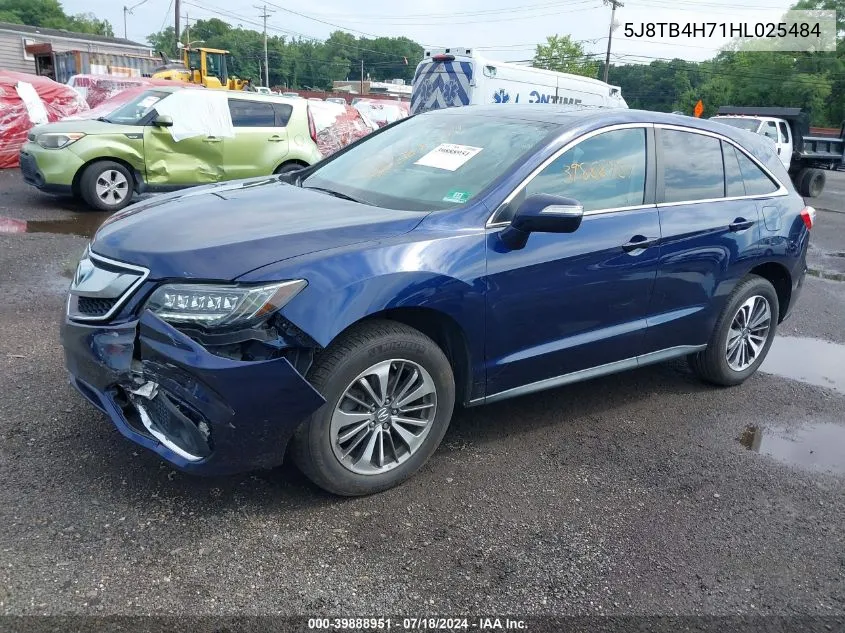 2017 Acura Rdx Advance Package VIN: 5J8TB4H71HL025484 Lot: 39888951