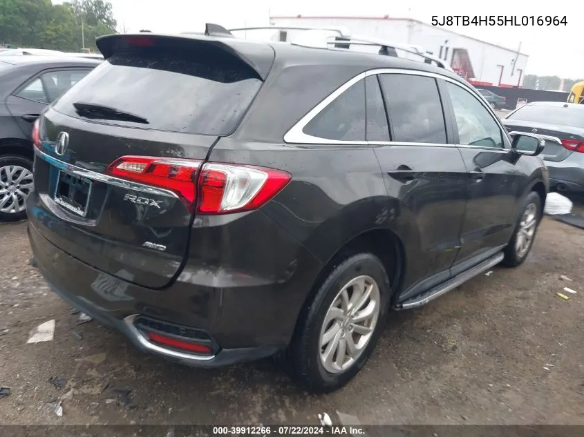 2017 Acura Rdx Technology Acurawatch Plus Packages/W/Technology Package VIN: 5J8TB4H55HL016964 Lot: 39912266