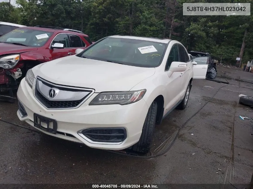 2017 Acura Rdx Acurawatch Plus Package VIN: 5J8TB4H37HL023042 Lot: 40045705