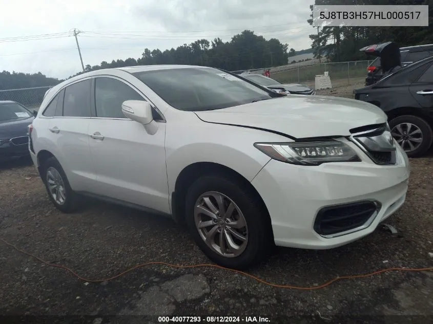 5J8TB3H57HL000517 2017 Acura Rdx Technology Acurawatch Plus Packages/W/Technology Package