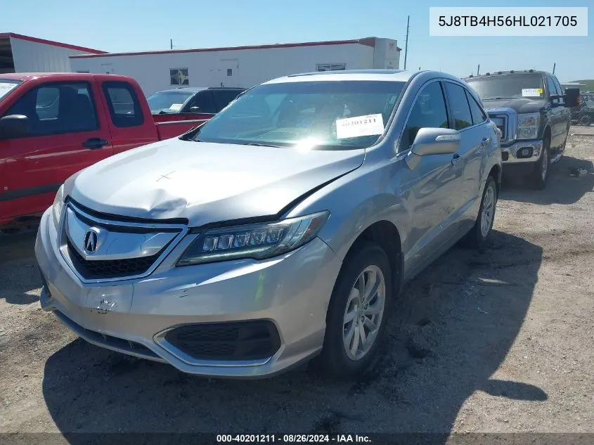 2017 Acura Rdx Technology Acurawatch Plus Packages/W/Technology Package VIN: 5J8TB4H56HL021705 Lot: 40201211