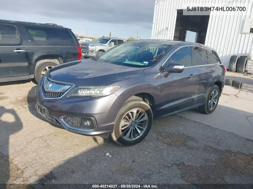 5J8TB3H74HL006700 2017 Acura Rdx Advance Package