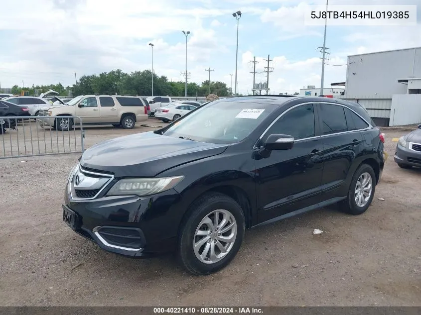 2017 Acura Rdx Technology Acurawatch Plus Packages/W/Technology Package VIN: 5J8TB4H54HL019385 Lot: 40221410