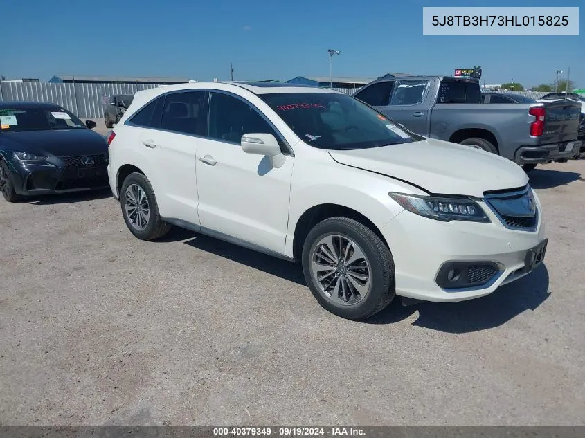 2017 Acura Rdx Advance Package VIN: 5J8TB3H73HL015825 Lot: 40379349