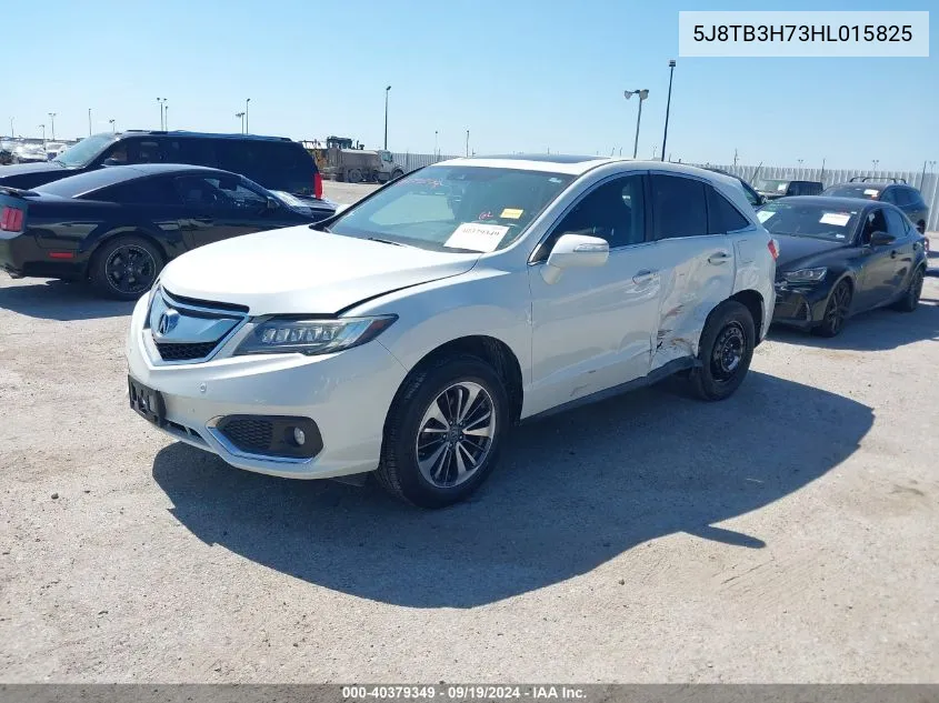 2017 Acura Rdx Advance Package VIN: 5J8TB3H73HL015825 Lot: 40379349