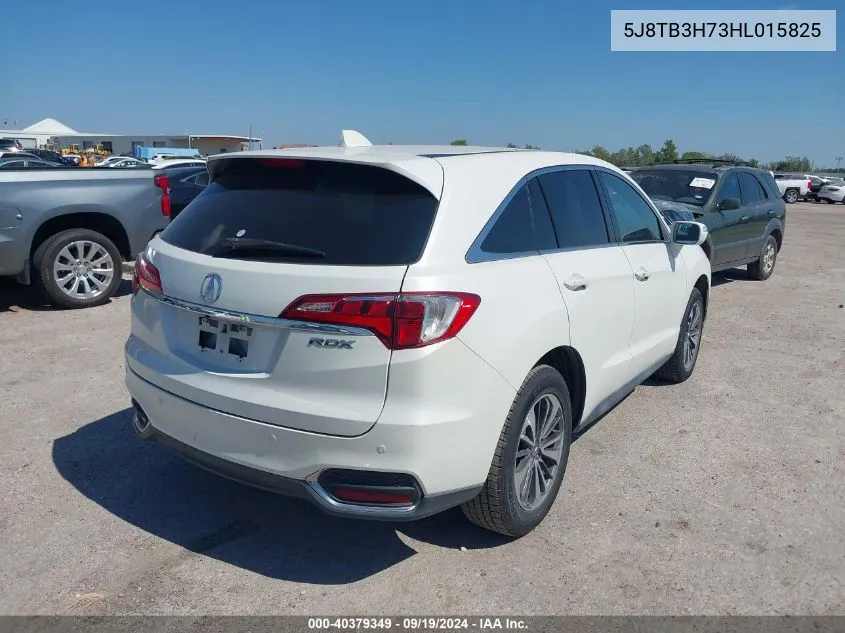 2017 Acura Rdx Advance Package VIN: 5J8TB3H73HL015825 Lot: 40379349