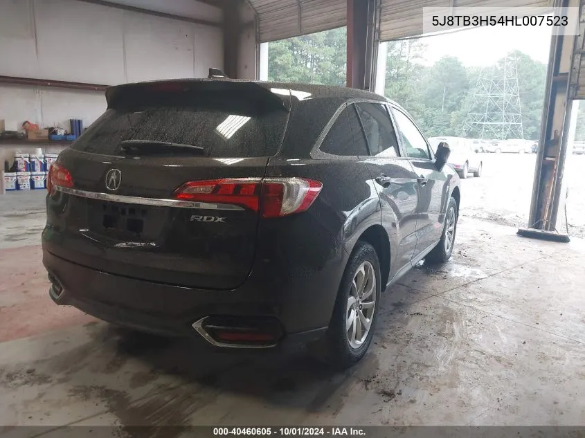 2017 Acura Rdx Technology VIN: 5J8TB3H54HL007523 Lot: 40460605