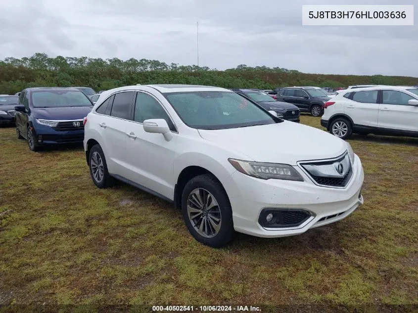 2017 Acura Rdx Advance VIN: 5J8TB3H76HL003636 Lot: 40502541