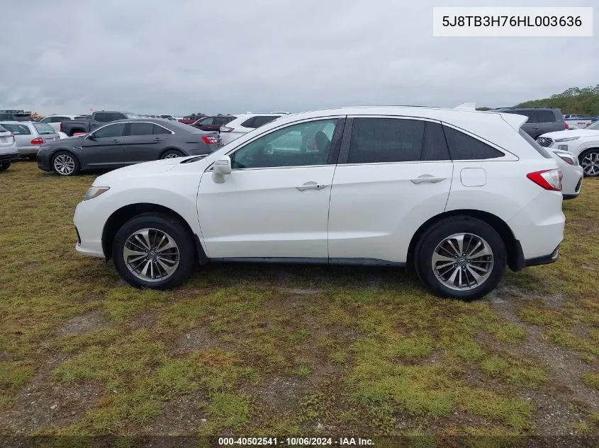 2017 Acura Rdx Advance VIN: 5J8TB3H76HL003636 Lot: 40502541