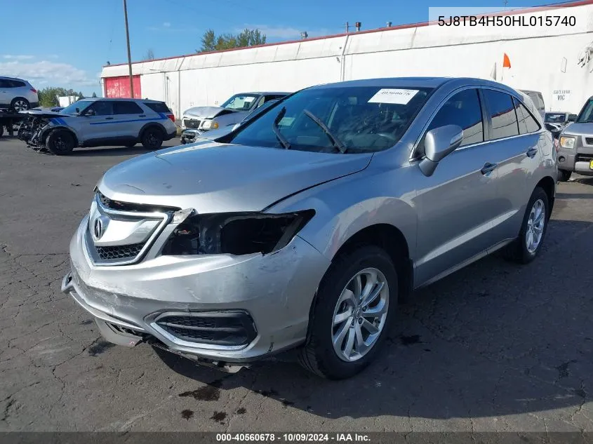 2017 Acura Rdx Technology Acurawatch Plus Packages/W/Technology Package VIN: 5J8TB4H50HL015740 Lot: 40560678