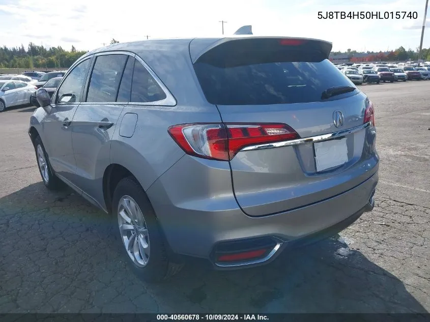 2017 Acura Rdx Technology Acurawatch Plus Packages/W/Technology Package VIN: 5J8TB4H50HL015740 Lot: 40560678