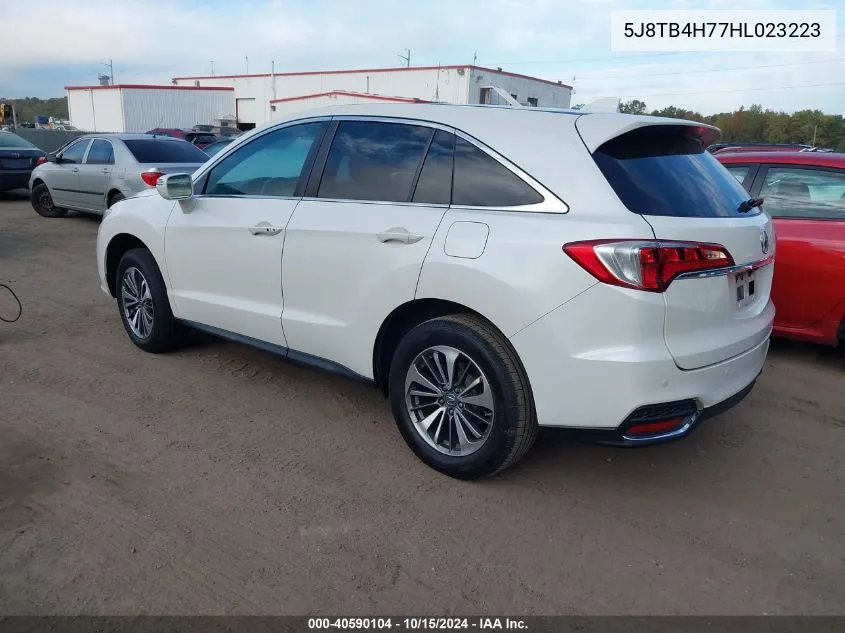 2017 Acura Rdx Advance Package VIN: 5J8TB4H77HL023223 Lot: 40590104