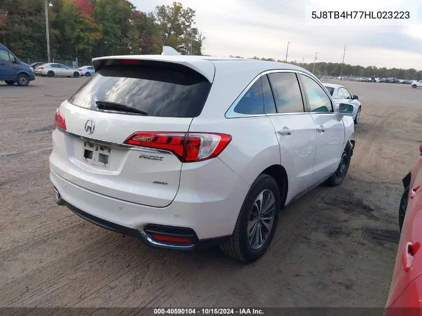 2017 Acura Rdx Advance Package VIN: 5J8TB4H77HL023223 Lot: 40590104