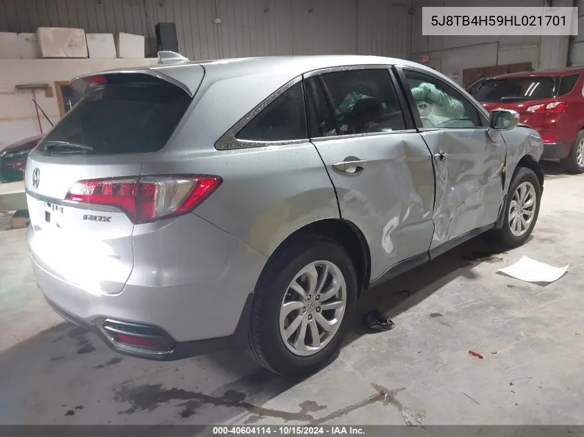 2017 Acura Rdx Technology Acurawatch Plus Packages/W/Technology Package VIN: 5J8TB4H59HL021701 Lot: 40604114