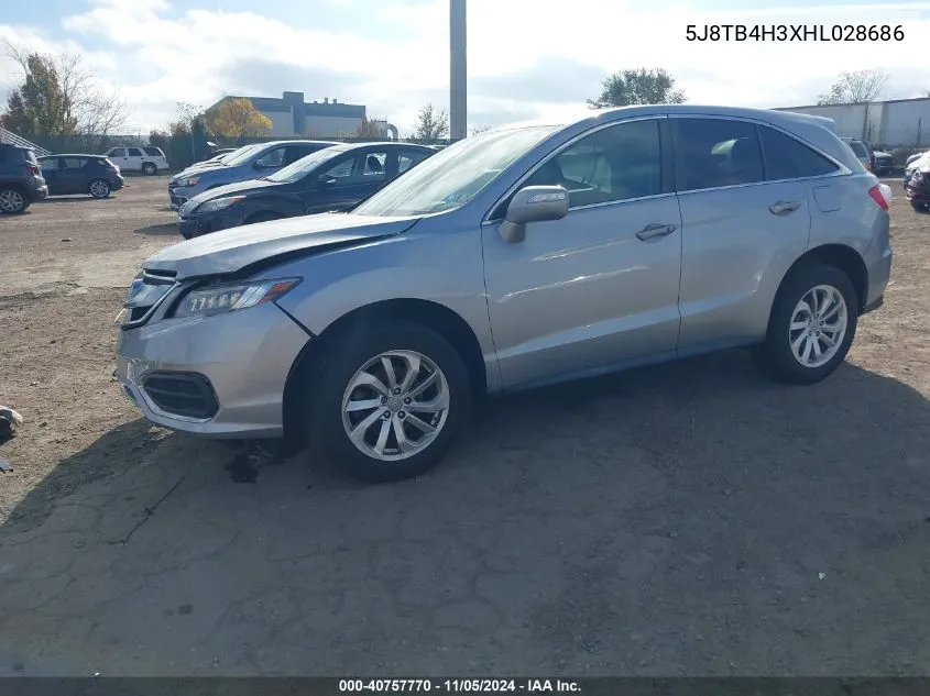 2017 Acura Rdx Acurawatch Plus Package VIN: 5J8TB4H3XHL028686 Lot: 40757770