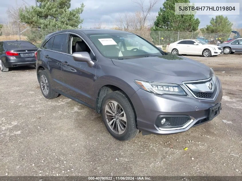 2017 Acura Rdx Advance Package VIN: 5J8TB4H77HL019804 Lot: 40790522