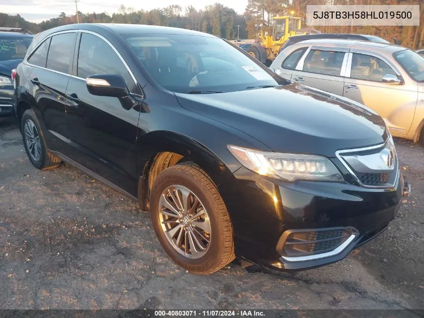 2017 Acura Rdx Technology Acurawatch Plus Packages/W/Technology Package VIN: 5J8TB3H58HL019500 Lot: 40803071