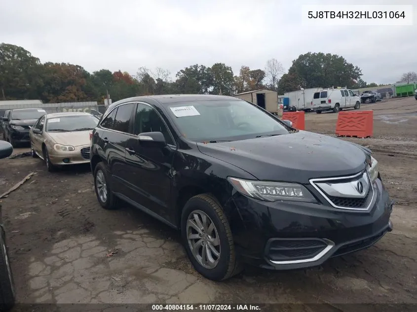 2017 Acura Rdx Acurawatch Plus Package VIN: 5J8TB4H32HL031064 Lot: 40804154