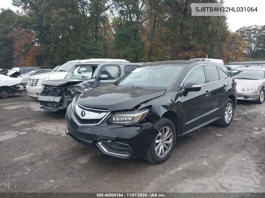 2017 Acura Rdx Acurawatch Plus Package VIN: 5J8TB4H32HL031064 Lot: 40804154