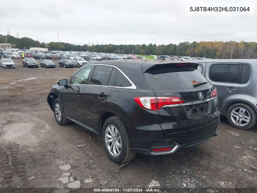 2017 Acura Rdx Acurawatch Plus Package VIN: 5J8TB4H32HL031064 Lot: 40804154