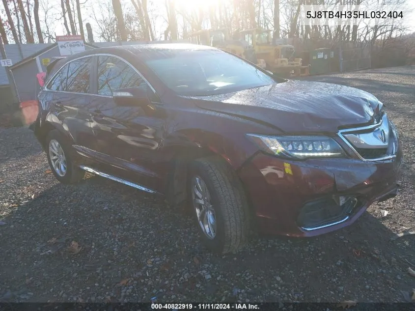 5J8TB4H35HL032404 2017 Acura Rdx