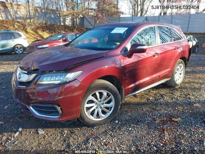 5J8TB4H35HL032404 2017 Acura Rdx