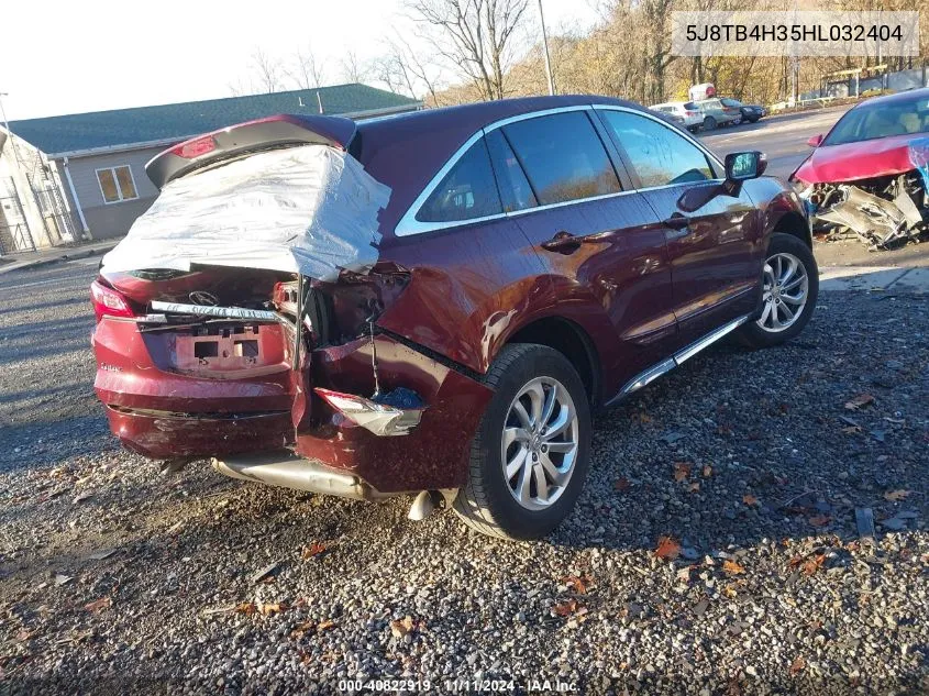 5J8TB4H35HL032404 2017 Acura Rdx