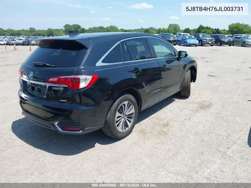 5J8TB4H76JL003731 2018 Acura Rdx Advance Package