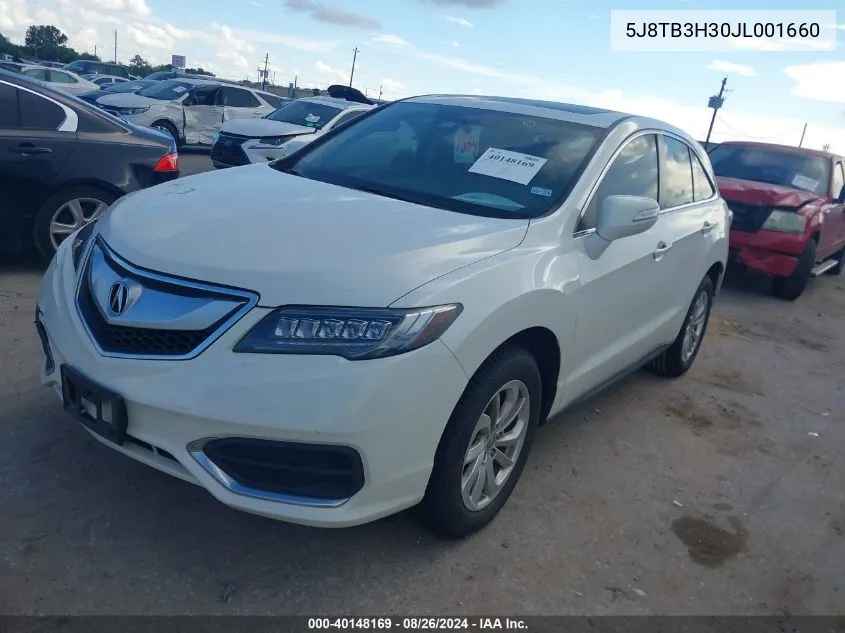 2018 Acura Rdx Acurawatch Plus Package VIN: 5J8TB3H30JL001660 Lot: 40148169