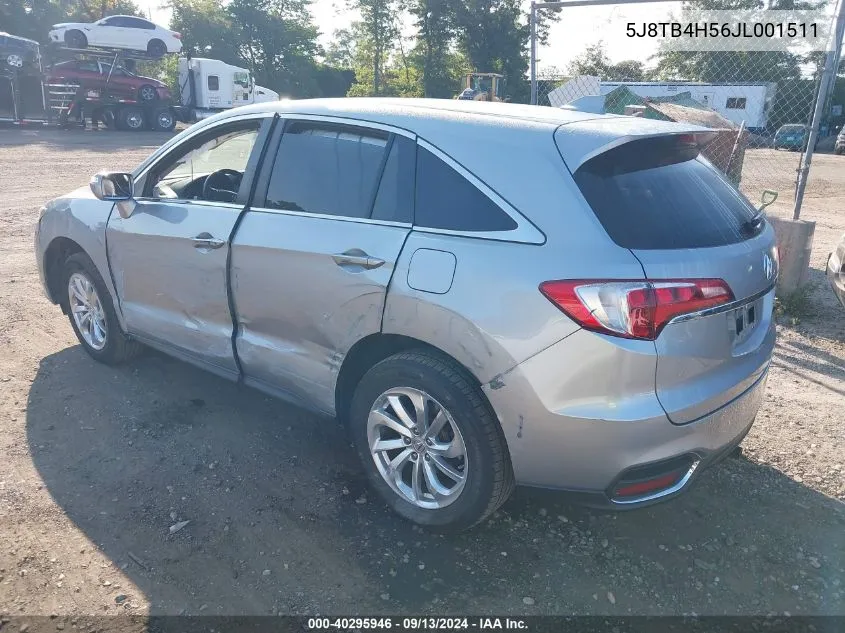 5J8TB4H56JL001511 2018 Acura Rdx Technology