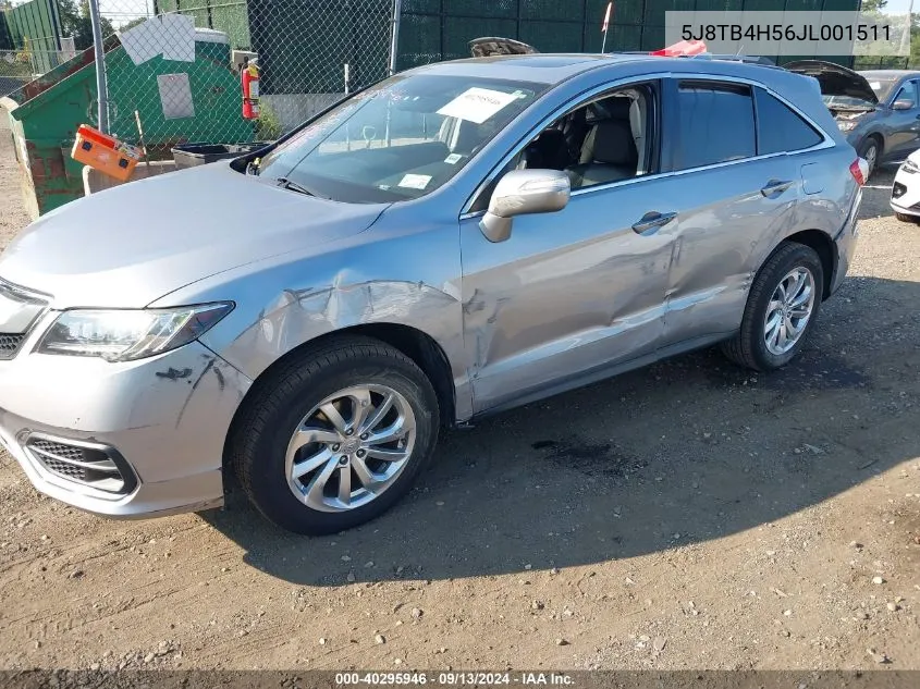 5J8TB4H56JL001511 2018 Acura Rdx Technology