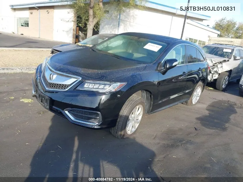 2018 Acura Rdx Technology VIN: 5J8TB3H50JL010831 Lot: 40884782