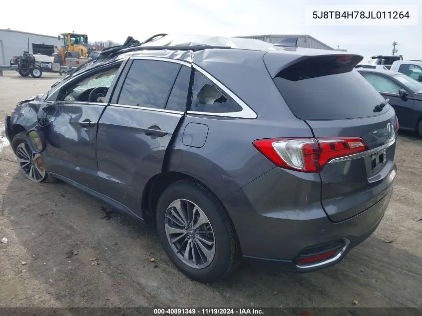 2018 Acura Rdx Advance Package VIN: 5J8TB4H78JL011264 Lot: 40891349