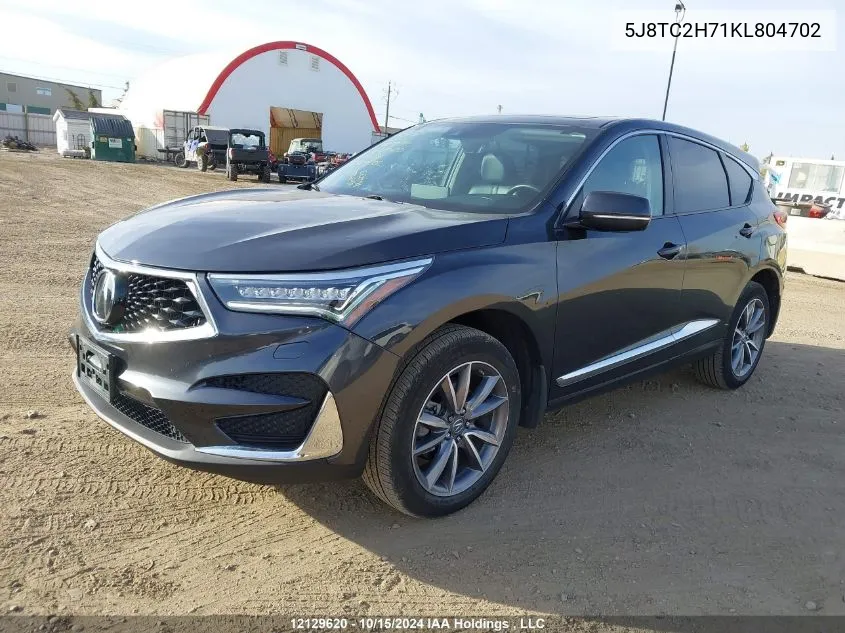 2019 Acura Rdx VIN: 5J8TC2H71KL804702 Lot: 12129620