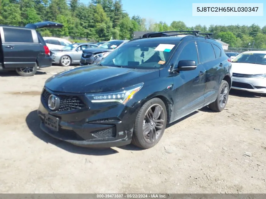 5J8TC2H65KL030347 2019 Acura Rdx A-Spec Package