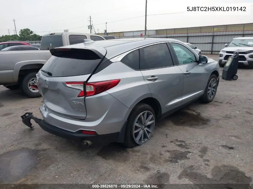 2019 Acura Rdx Technology Package VIN: 5J8TC2H5XKL019142 Lot: 39526870