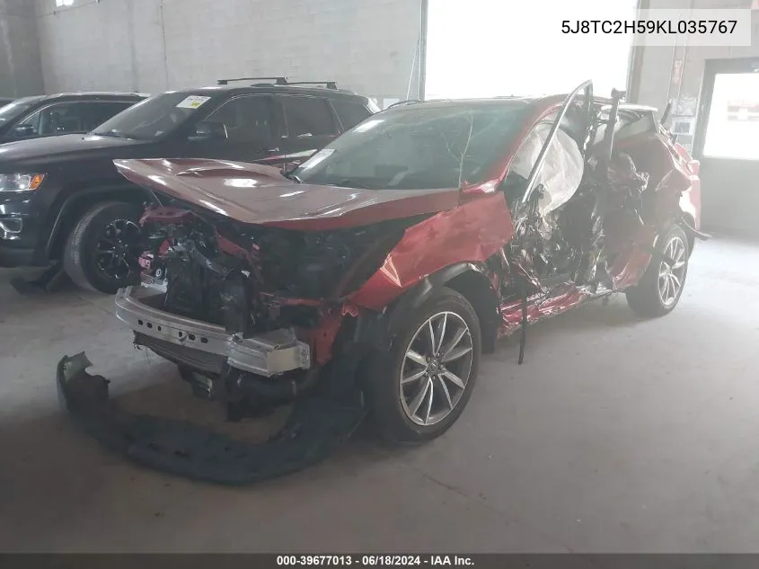 5J8TC2H59KL035767 2019 Acura Rdx Technology Package