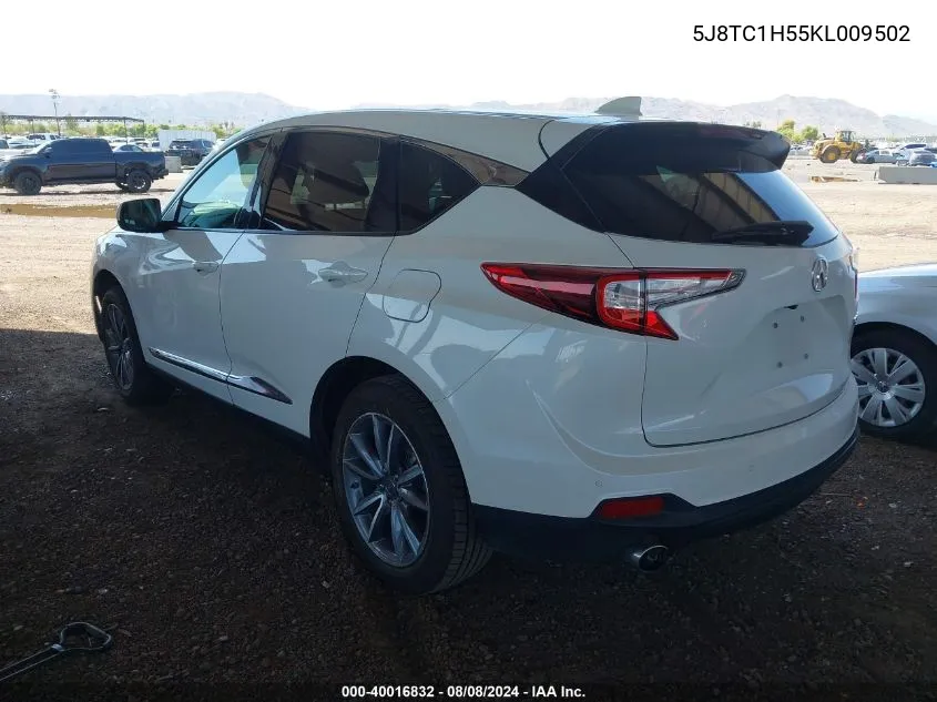 2019 Acura Rdx Technology Package VIN: 5J8TC1H55KL009502 Lot: 40016832