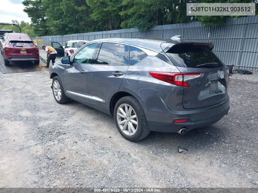 5J8TC1H32KL003512 2019 Acura Rdx Standard