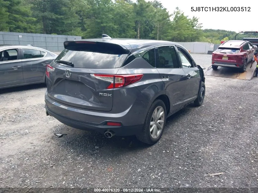 5J8TC1H32KL003512 2019 Acura Rdx Standard