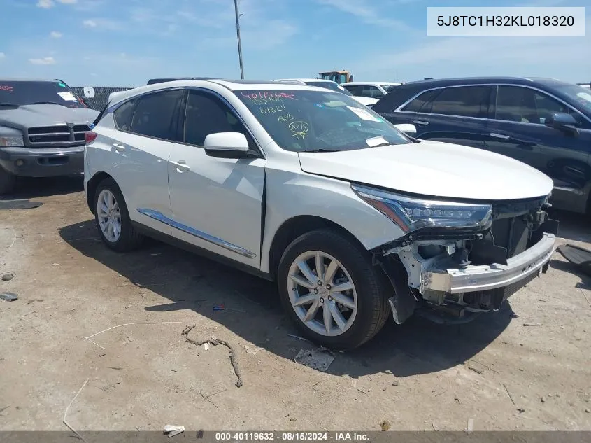 2019 Acura Rdx Standard VIN: 5J8TC1H32KL018320 Lot: 40119632