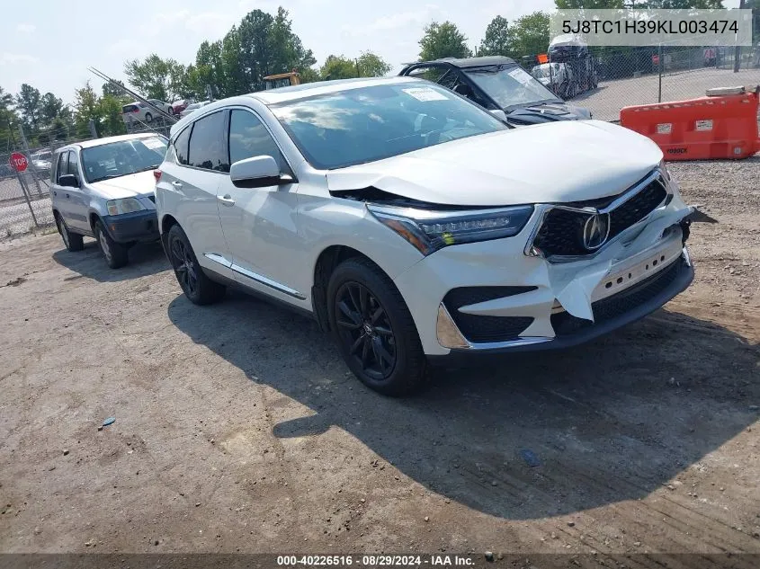 5J8TC1H39KL003474 2019 Acura Rdx Standard