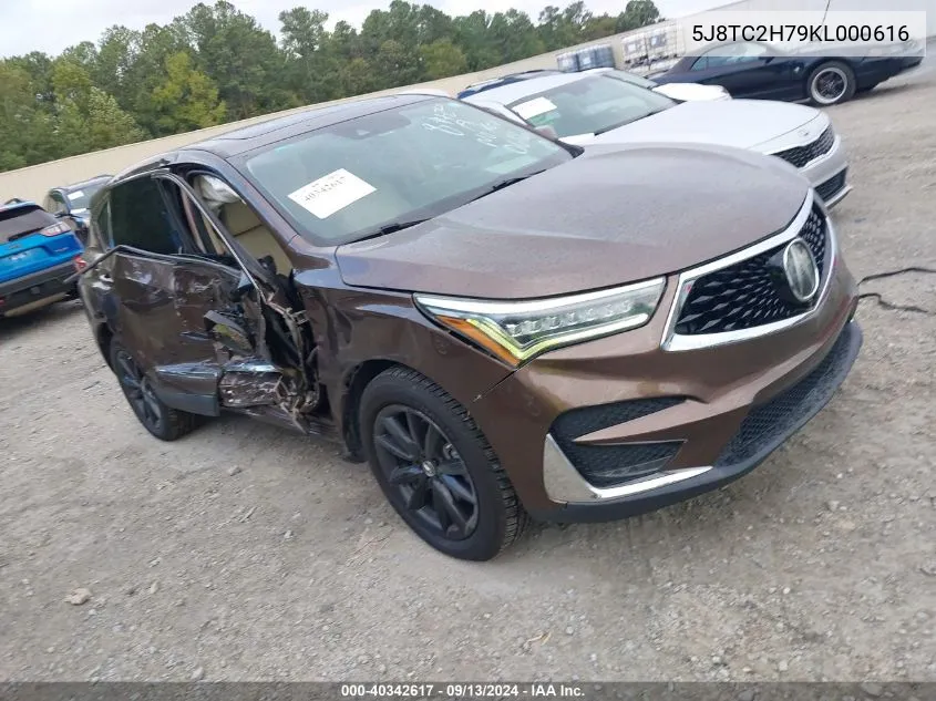 2019 Acura Rdx Advance VIN: 5J8TC2H79KL000616 Lot: 40342617