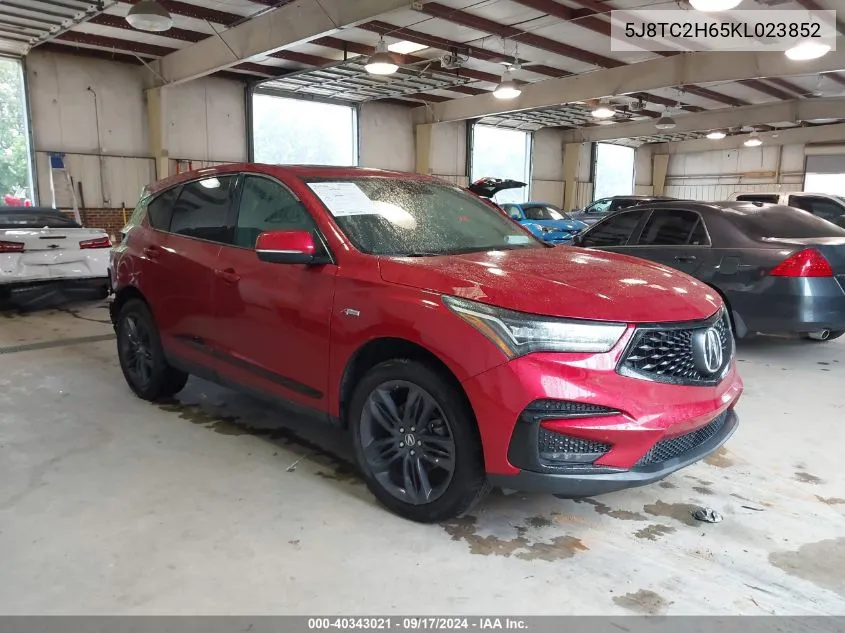 2019 Acura Rdx A-Spec Package VIN: 5J8TC2H65KL023852 Lot: 40343021