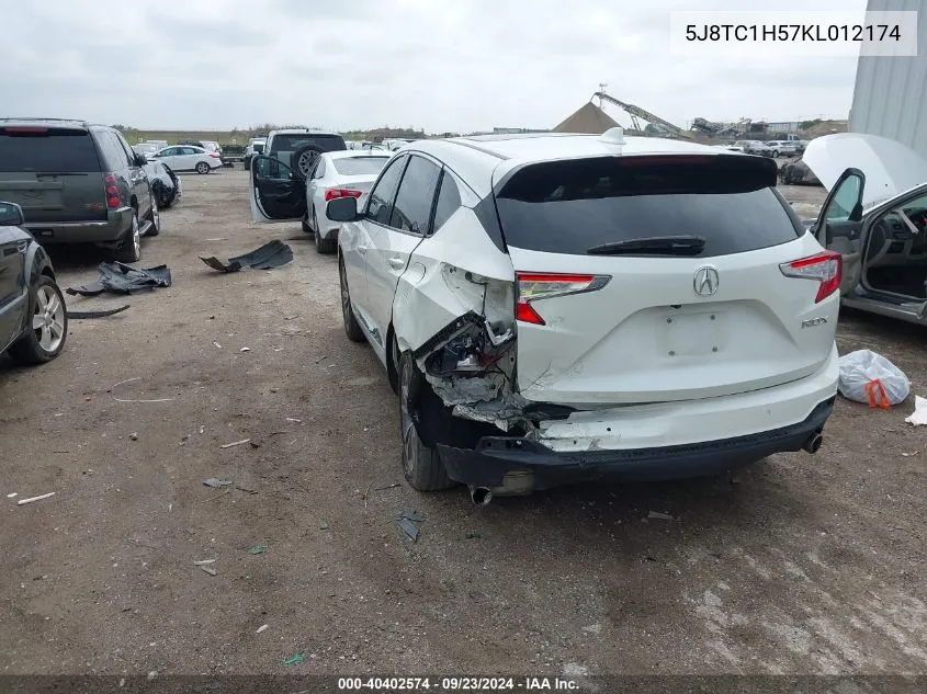 2019 Acura Rdx Technology Package VIN: 5J8TC1H57KL012174 Lot: 40402574