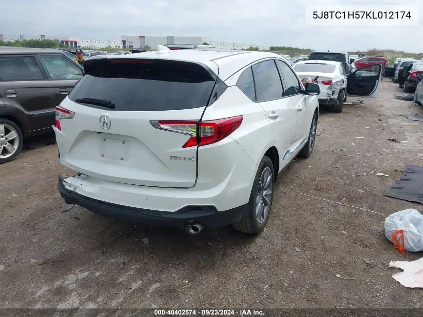 2019 Acura Rdx Technology Package VIN: 5J8TC1H57KL012174 Lot: 40402574