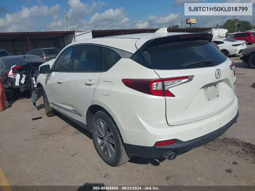 2019 Acura Rdx Technology VIN: 5J8TC1H50KL018799 Lot: 40405955