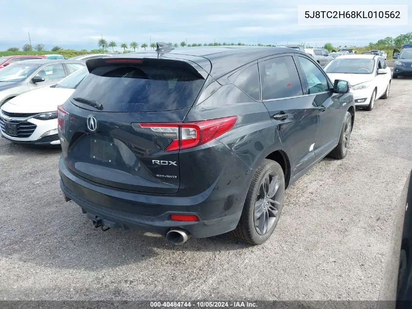 2019 Acura Rdx A-Spec Package VIN: 5J8TC2H68KL010562 Lot: 40484744