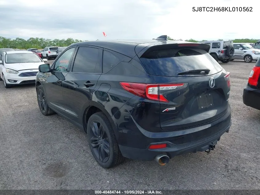 2019 Acura Rdx A-Spec Package VIN: 5J8TC2H68KL010562 Lot: 40484744