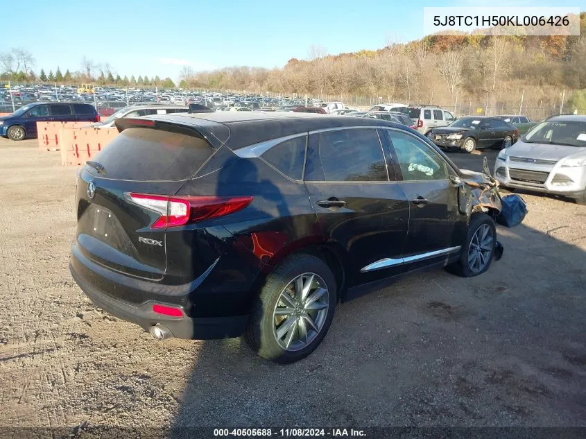 2019 Acura Rdx Technology Package VIN: 5J8TC1H50KL006426 Lot: 40505688